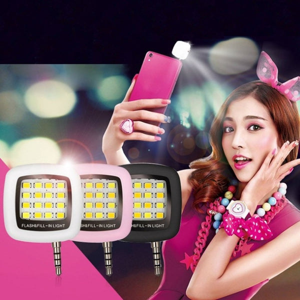 Smart Universal Cell Phone Clip On Selfie LED Light Ring
