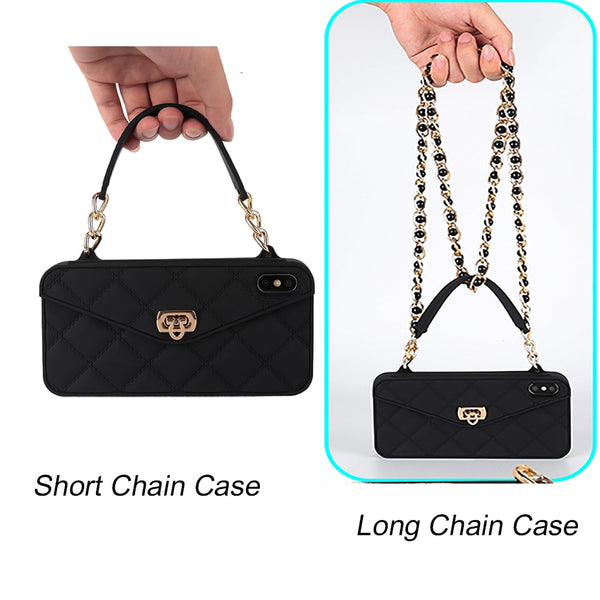 Wallet Case For iPhone With Long Chain