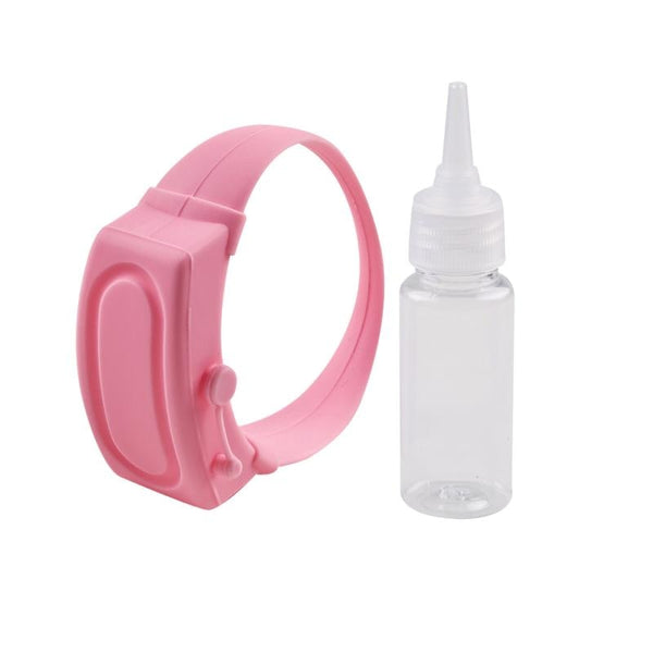 Hand Sanitizer Silicone  Wristband  With A Refilling Bottle