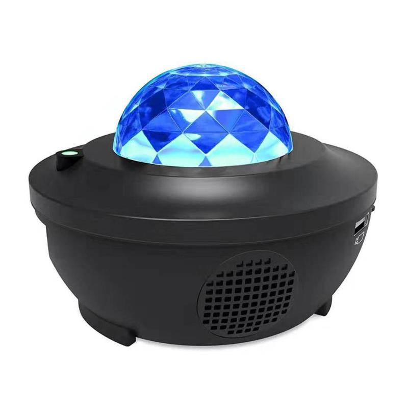 Colorful Starry Sky Projector Bluetooth USB Voice Control Music Player LED Night Light USB Charging Projection Lamp Kids Gift