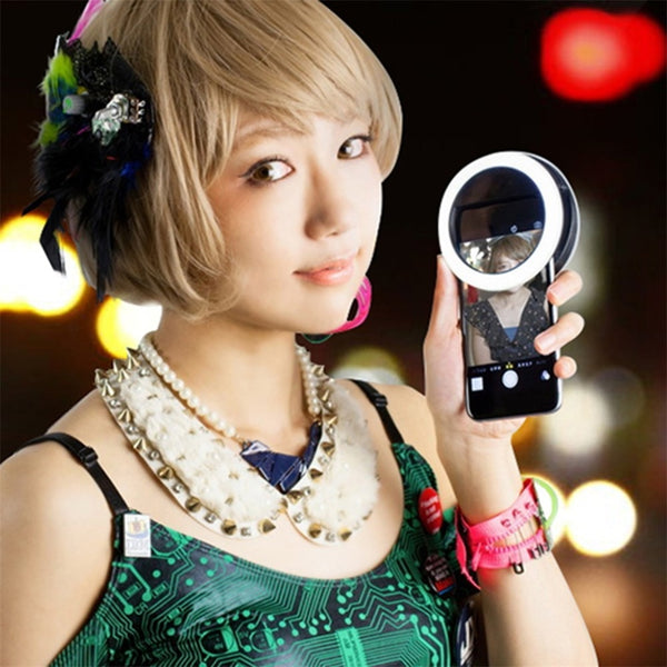 Smart Universal Cell Phone Clip On Selfie LED Light Ring