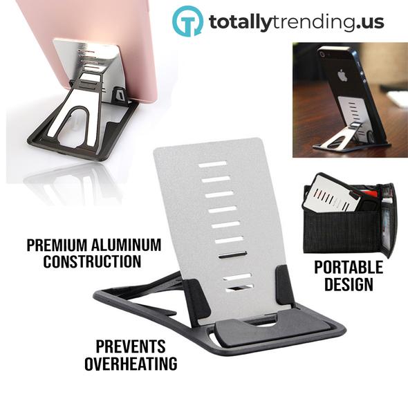Aluminum Card Phone Stand for a Cell Phone or Ipad