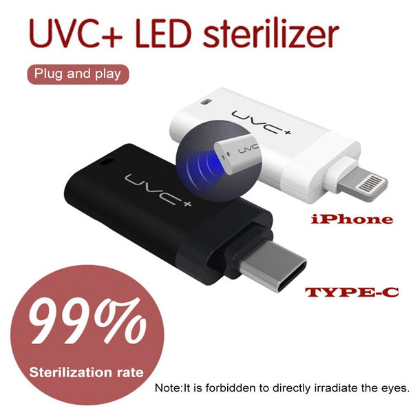Mini USB Ultraviolet Germicidal Light  DC5V Portable Handheld UVC LED Sterilizing Lamp For Masks Cups Tablewares