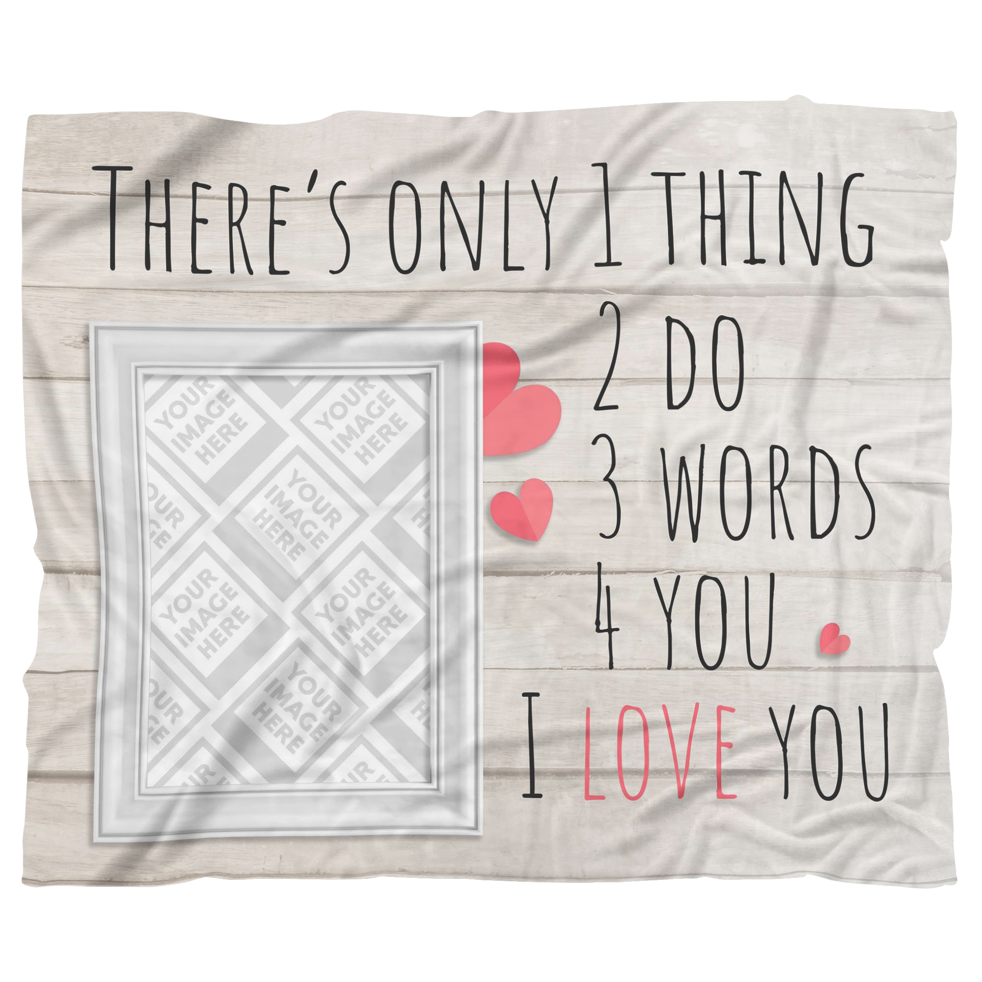 Valentine's Day Personalized Photo Blanket-Upload a Photo