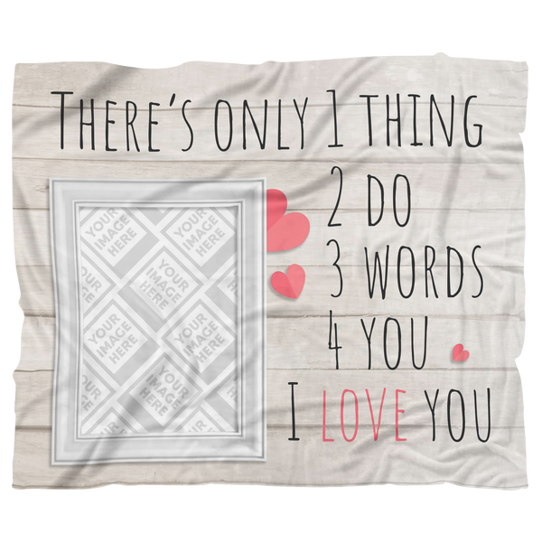Valentine's Day Personalized Photo Blanket-Upload a Photo