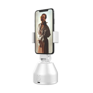 Smart AI Selfie 360°Automatic  Rotating Face Tracking Cell Phone Stand For I Phone or IOS Android